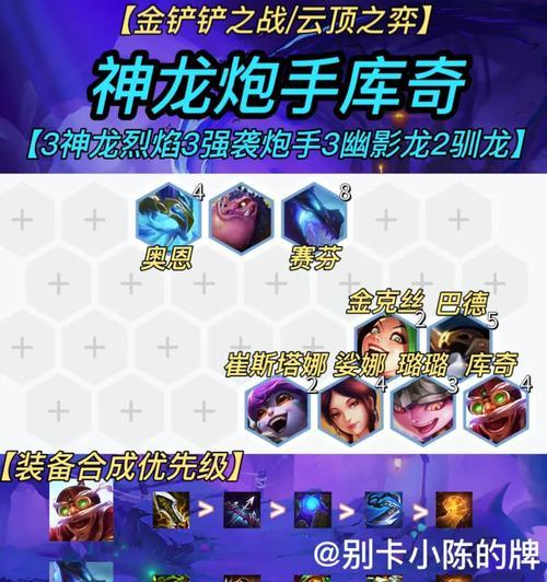 新版强袭炮手阵容出装攻略（打造最强输出！如何正确出装炮手？）